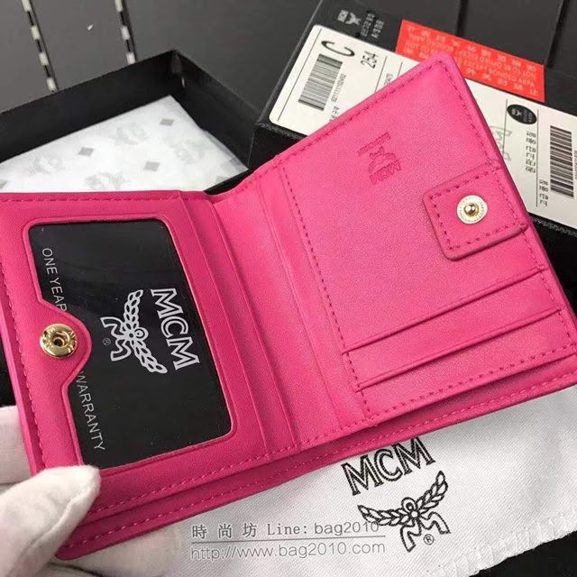 MCM錢包 8077 原單新款 蝴蝶結 MCM兩折小錢夾 MCM女錢包  mdmc1110
